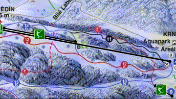 interkativer Pistenplan vom Skigebiet Mariazell - Bürgeralpe - ein Skigebiet in Steiermark