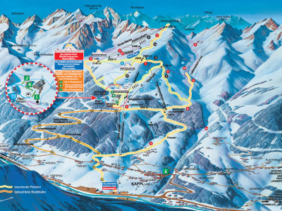 Pistenplan  im Skigebiet Kappl - Alblitt - ein Skigebiet in Tirol