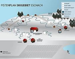 Pistenplan  im Skigebiet Eschach - Schwärzenlifte - ein Skigebiet in Allgäu
