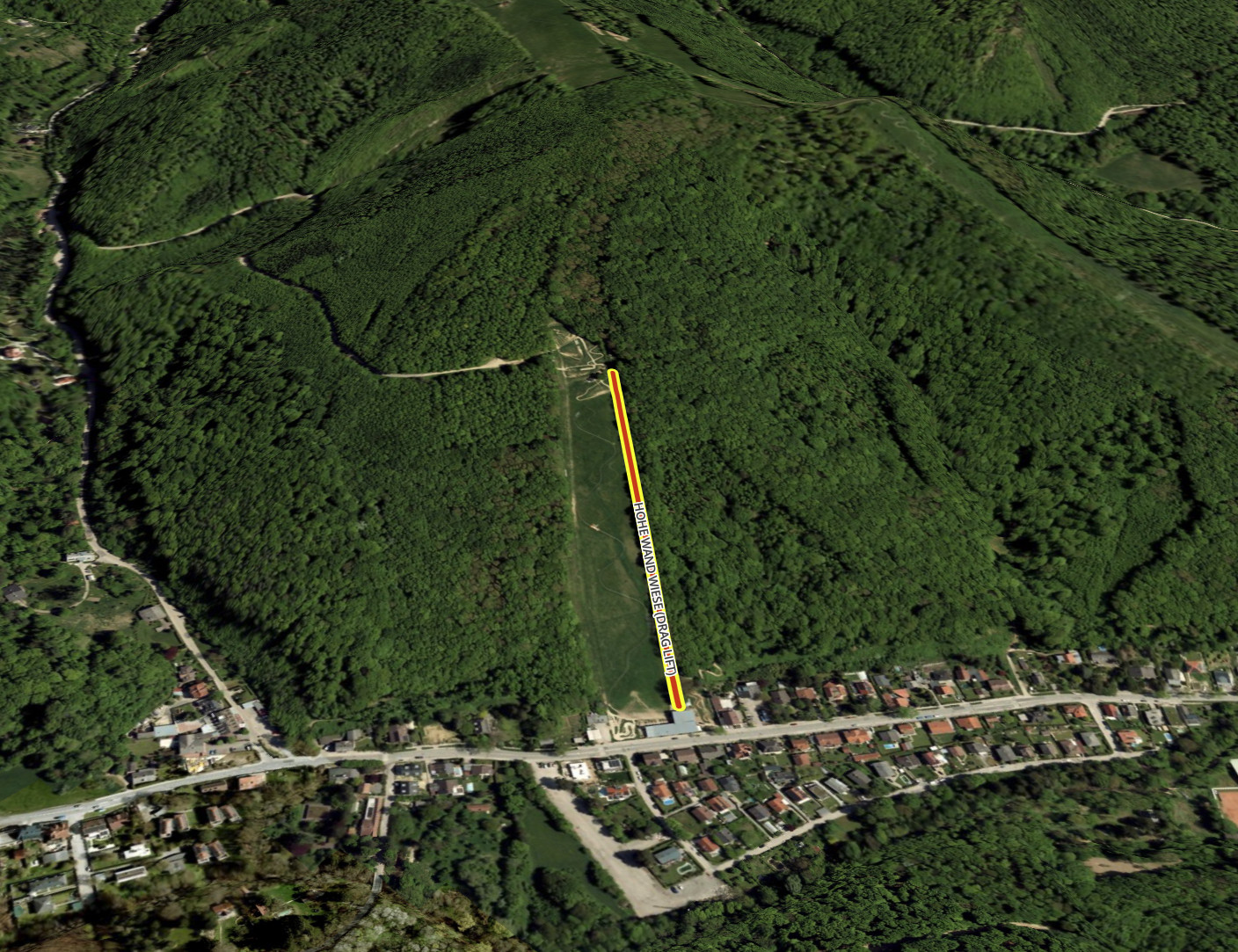 Pistenplan  im Skigebiet Wien - Hohe Wand Wiese - ein Skigebiet in Wien / Burgenland
