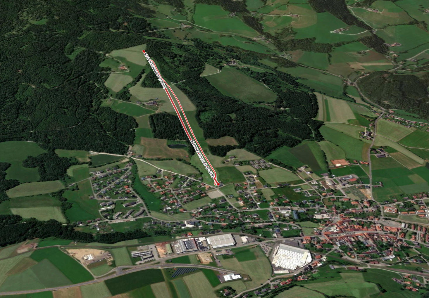 Pistenplan  im Skigebiet Obdach - ein Skigebiet in Steiermark