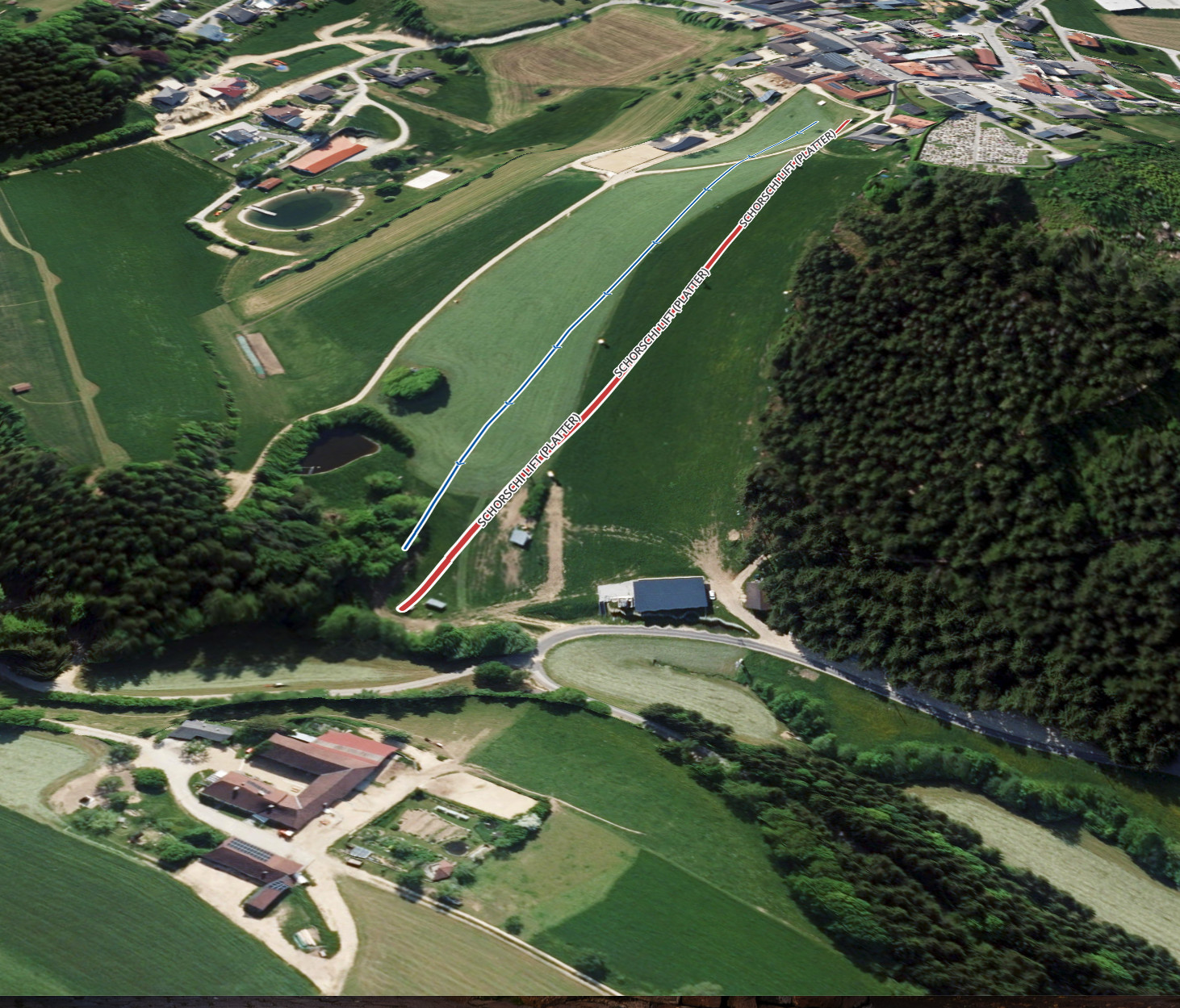 Pistenplan  im Skigebiet St. Georgen am Walde - ein Skigebiet in Oberösterreich