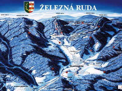 Pistenplan Zelezna Ruda im Skigebiet Zelezna Ruda - ein Skigebiet in Böhmer Wald