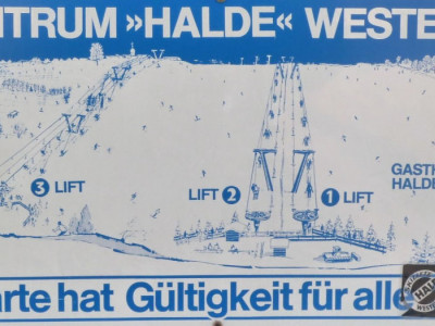 Pistenplan  im Skigebiet Westerheim / Halde - ein Skigebiet in Schwäbische Alb