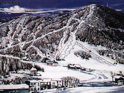 Pistenplan  im Skigebiet Czarna Gora - ein Skigebiet in Glatzer Schneegebirge