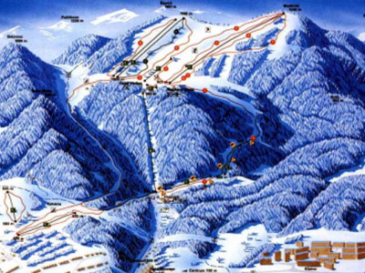 Pistenplan  im Skigebiet Ruzomberok - ein Skigebiet in Große Fatra