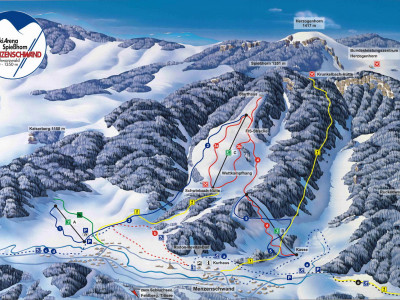 Pistenplan  im Skigebiet Menzenschwand - ein Skigebiet in Schwarzwald