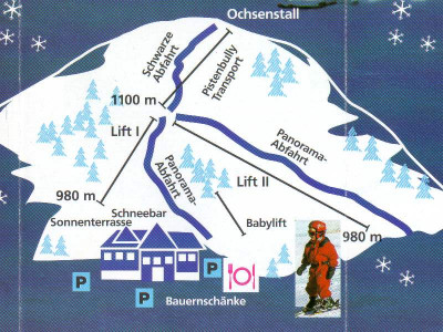 Pistenplan  im Skigebiet Unterstmatt - ein Skigebiet in Schwarzwald