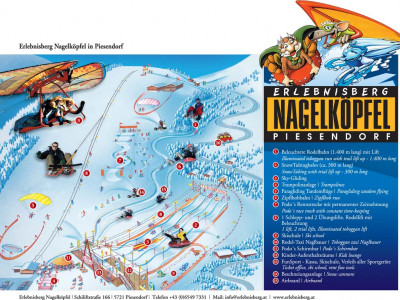 Pistenplan  im Skigebiet Nagelköpfel - Piesendorf - ein Skigebiet in Salzburger Land