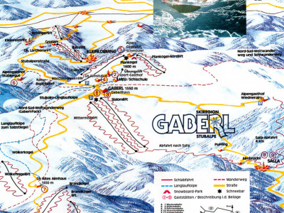 Pistenplan  im Skigebiet Gaberl - Stubalpe - ein Skigebiet in Steiermark