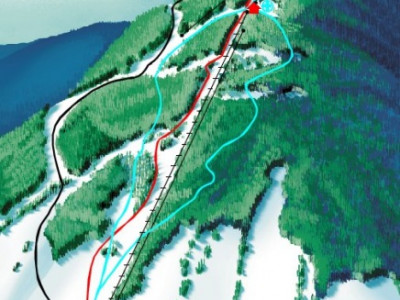 Pistenplan Szczyrk im Skigebiet Szczyrk - ein Skigebiet in Beskiden