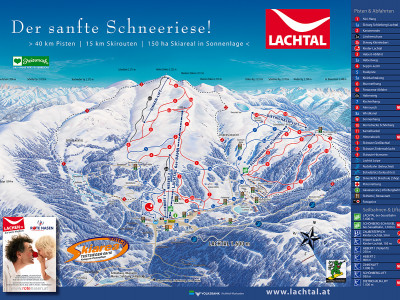 Pistenplan  im Skigebiet Lachtal - ein Skigebiet in Steiermark