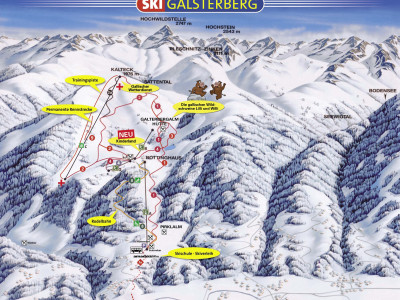 Pistenplan  im Skigebiet Galsterbergalm - ein Skigebiet in Steiermark