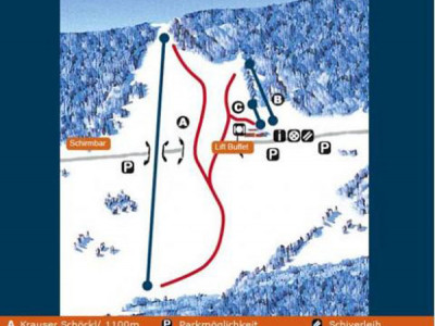 Pistenplan  im Skigebiet Wenigzell - ein Skigebiet in Steiermark