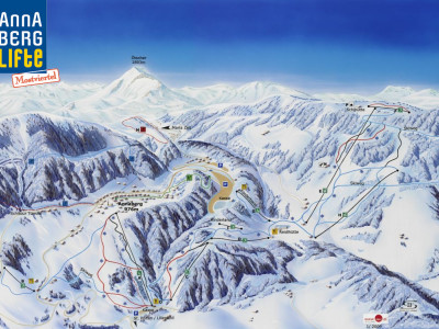 Pistenplan  im Skigebiet Annaberg - ein Skigebiet in Niederösterreich