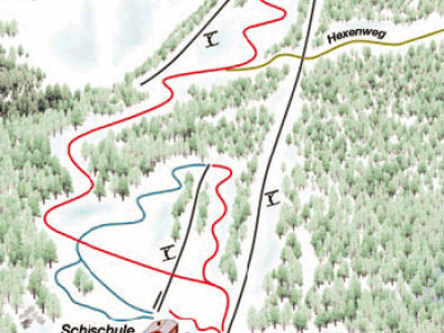 Pistenplan  im Skigebiet Göllerlifte - ein Skigebiet in Niederösterreich