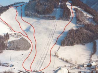 Pistenplan  im Skigebiet Lunz am See - Maiszinken - ein Skigebiet in Niederösterreich