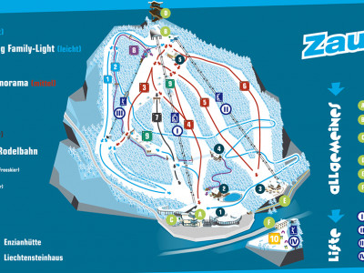 Pistenplan  im Skigebiet Semmering - ein Skigebiet in Niederösterreich