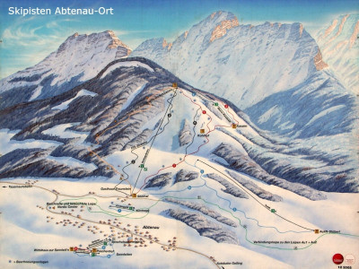 Pistenplan  im Skigebiet Abtenau - Karkogel - ein Skigebiet in Salzburger Land