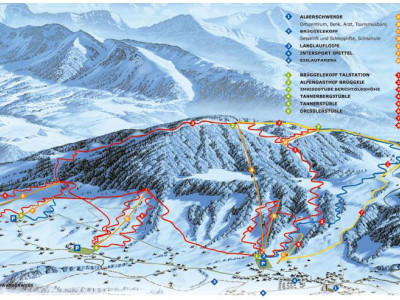 Pistenplan  im Skigebiet Alberschwende - ein Skigebiet in Vorarlberg